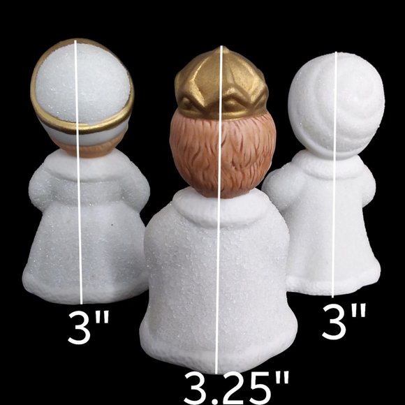 Vintage Homco Ceramic Nativity Scene 10pc Set #5609 Christmas - Picture 8 of 10